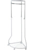 WENKO Pointy Freestanding Adjustable Corner Coat Rack White 27.6 x 65.4 x 21.7