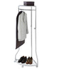 WENKO Pointy Freestanding Adjustable Corner Coat Rack White 27.6 x 65.4 x 21.7