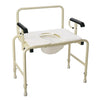 Dynarex Bari+Max Bariatric HD Drop Arm Commode - Heavy-Duty Steel Frame