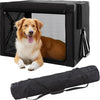Cozzze Travel 37in Collapsible Dog Crate-black