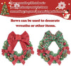 18-inch Artificial Pine Christmas Wreath Decorated for Front Door with Hanger