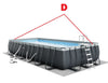 Replacement Horizontal Pole (D) for 24ftX12ftX52in Rectangular Ultra Frame Pool