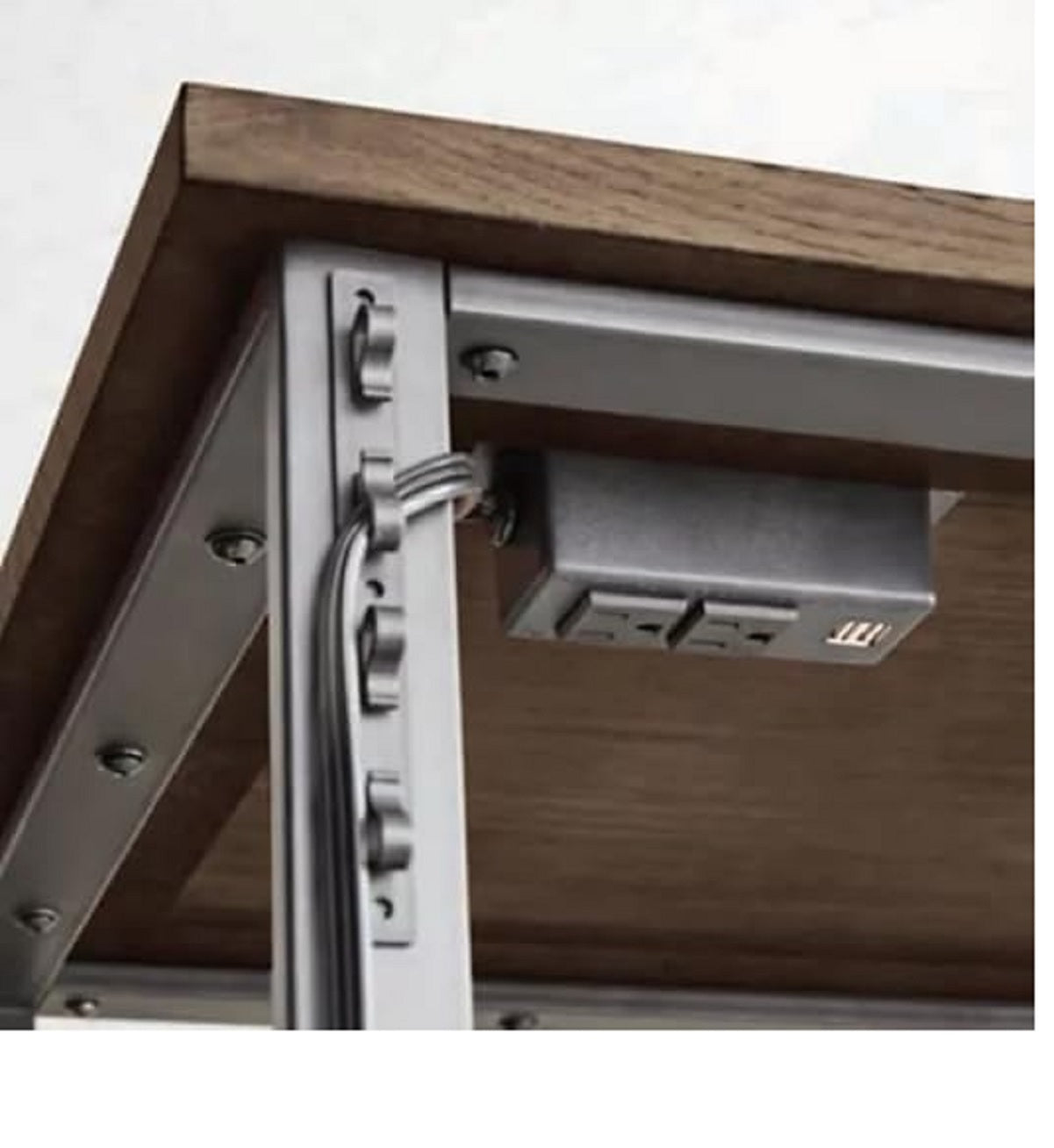 Member's Mark Dakota 2-Piece Writing Desk and C-Table Set in Dark Brow ...