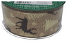 5-Rolls Kirkland Signature Wire Edged Burlap Deer Ribbon 50 yards x 2.5 inches