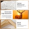 SATINO 5 Pieces Modern Large Canvas Deer Wall Art Autumn Reindeer
