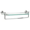 Delta Cassidy 24" Glass Shelf with Removable Bar, Stainless Steel