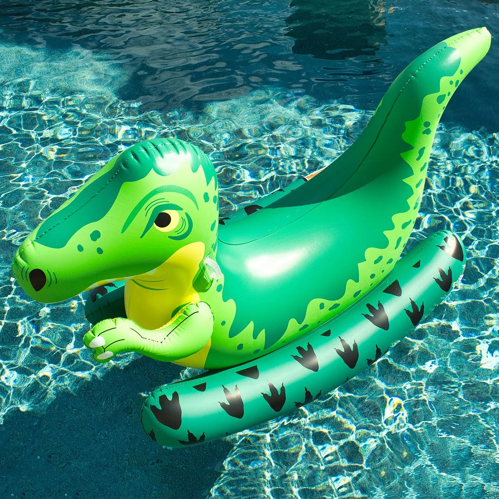 Dinosaur Pool Rider Member's Mark Novelty Dino Inflatable Ride-On Pool Float 67in X 33in X ...