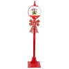 Gemmy 5-FT Mickey and Minnie Snow Globe Lamp Post White LED Lights
