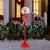 Gemmy 5-FT Mickey and Minnie Snow Globe Lamp Post White LED Lights