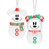 Disney 8-Count 7-FT Mickey and Minnie Snowmen Blinking LED Light String White