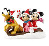 Disney 9.45-inch Mickey, Minnie, and Pluto Holiday Decoration