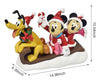 Disney 9.45-inch Mickey, Minnie, and Pluto Holiday Decoration