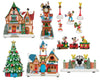 Battery-Operated 13-Piece Disney Holiday Village with Lights and Sounds