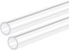 DMiotech 2pcs 10mm x 12mm 20" Clear Acrylic Pipe Rigid Plastic Tubing for Aquarium Water Pipe, Water Cooling System, Plumbing