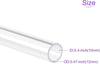 DMiotech 2pcs 10mm x 12mm 20" Clear Acrylic Pipe Rigid Plastic Tubing for Aquarium Water Pipe, Water Cooling System, Plumbing