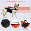Dog Life Jacket, Adjustable Dog Float Coat, High Flotation Anti-Drowning Swimsuit for Medium Dogs, Reflective Stripes, with Rescue Handle, Ripproof Oxford Fabric, M