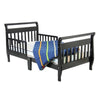 Dream On Me Classic Sleigh Toddler Bed, Black