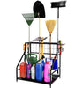 Heavy Duty Metal Garden Tool Organizer for Garage and Storage No Wheels
