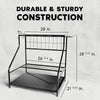 Heavy Duty Metal Garden Tool Organizer for Garage and Storage No Wheels