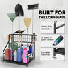 Heavy Duty Metal Garden Tool Organizer for Garage and Storage No Wheels