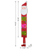 Glitzhome 54-inch Wooden Santa with "HOHOHO" Vertical Porch Sign