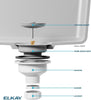 Elkay LKQS35BK Polymer Drain Fitting with Removable Basket Strainer