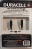 Duracell Cell Phone Car Charger for use with Blackberry, PALM & HTC Phones