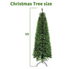 Mupera 6ft Pencil Artificial Christmas Tree with Metal Stand