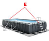 Replacement Horizontal Pole (E) for 24ftX12ftX52in Rectangular Ultra Frame Pool