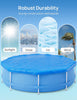 EVAJOY 28FT Pool Cover for 24FT Round Above Ground Swimming Pools with 4FT Overlap