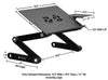 Executive Office Solutions Adjustable Laptop Stand, Cooling Fans & Mouse Attachment