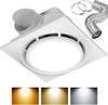 11 Inch Bathroom Exhaust Fan with 12W LED Light - 144 CFM, Suitable for Bathroom, Toilet, Office, Hotel