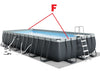 Replacement Horizontal Pole (F) for 24ftX12ftX52in Rectangular Ultra Frame Pool