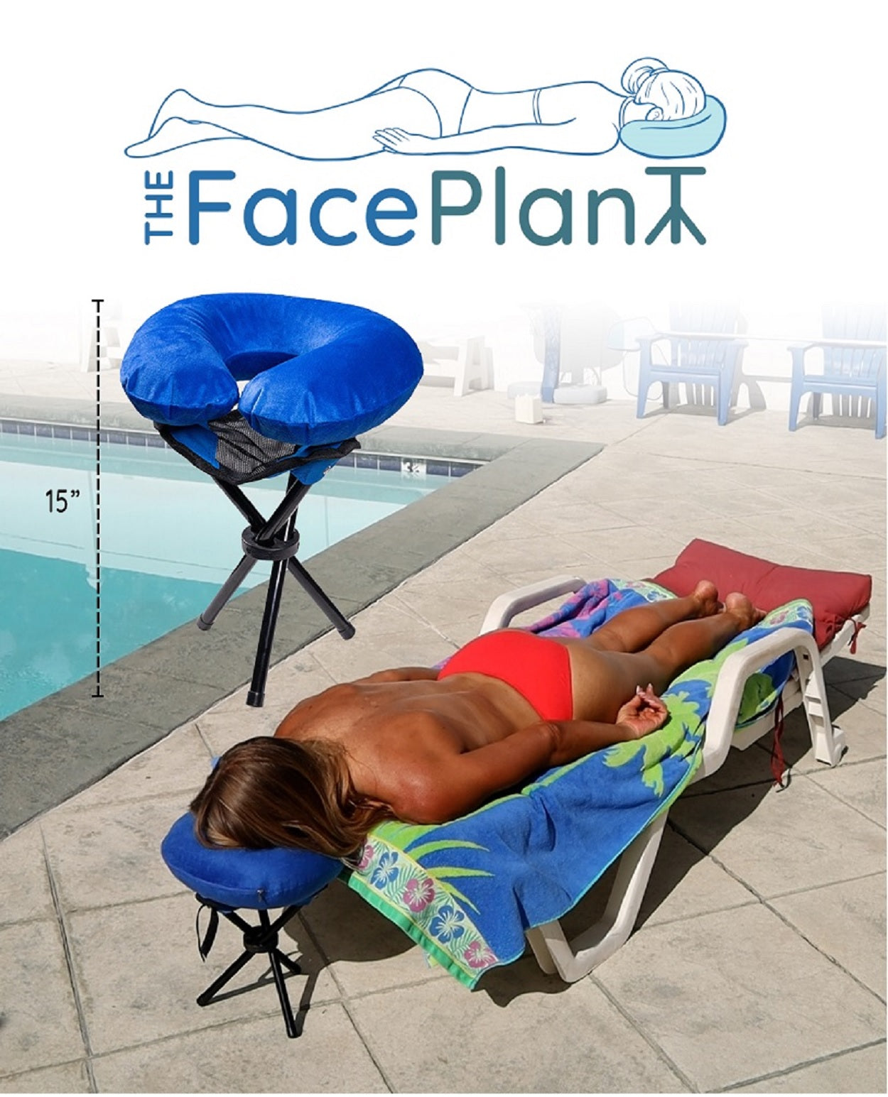 The Original Face Plant: Portable, Compact, Travel-sized, Face Head Rest, Neck Support, Pillow