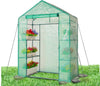 Mini Walk-In Greenhouse with Durable PE Cover and Sturdy Steel Frame 77 x 56 x 28 inch
