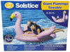 Solstice Lay-On Giant Flamingo Towable Inflatable Raft 1-2 Riders 78" X 82" X 54"