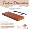 Houthvige 2 Pc Natural Pine Wooden Floating Shelves for Wall with No Drilling
