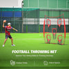 Sport Nets Football Throwing Training Net with 5 Target Pockets Red 7' x 7'