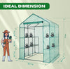 Mini Walk-In Greenhouse with Durable Cover and Sturdy Frame 77in x 56in x 56in