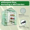 Mini Walk-In Greenhouse with Durable Cover and Sturdy Frame 77in x 56in x 56in