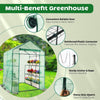 Mini Walk-In Greenhouse with Durable Cover and Sturdy Frame 77in x 56in x 56in