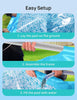 EVAJOY 12ft X 30in Metal Frame Above Ground Swimming Pool with Steel Frame Blue
