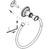 Ginger 621/SN Empire Towel Ring-Open, Satin Nickel