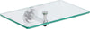 Ginger 2636/PC London Terrace, Polished Chrome, 9" Glass Bathroom Shelf