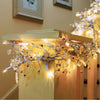 GE ConstantON 100 Clear Lights Glitter Gem Garland 9 FT Clear/White Wire
