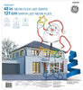 GE StayBright 48-inch Glowbright LED Neon Santa Flex Decoration