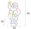 GE StayBright 48-inch Glowbright LED Neon Santa Flex Decoration