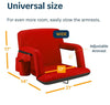 Alpcour Portable Reclining 25-inch Wide Stadium Seat with Armrests Red