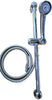 Gnutti Sebastiano & Figli Spa CHROME SHOWER SLIDE BAR With shower Head