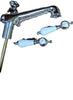 Gnutti Sebastiano & Figli Spa Victorian Lav Faucet Low Spout with Porcelian- Type Lever Handles